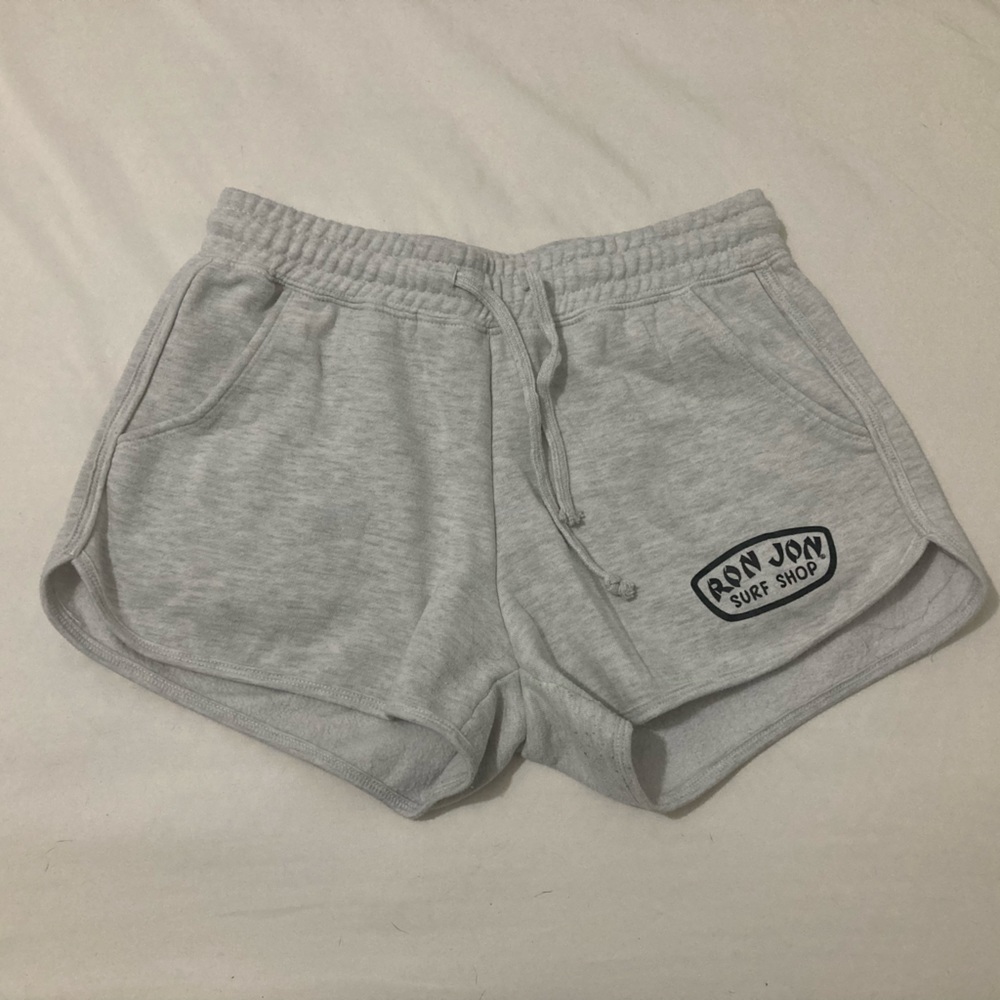 Ron Jon Surf Shop Gray Drawstring Shorts